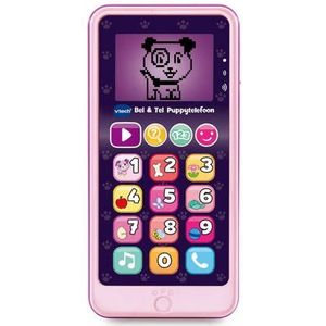 VTech Bel & Tel Puppytelefoon - Baby Telefoon - Interactief Mobieltje - Educatief Babyspeelgoed