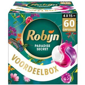 Robijn Collections 3 in 1 Wascapsules Color Paradise Secret 4 x 15 wasbeurten