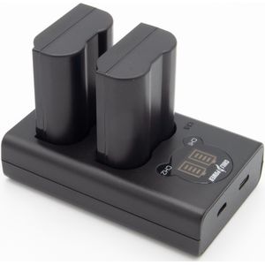 ChiliPower EN-EL15b Nikon USB Duo Kit - 2x 2000mAh Accu's