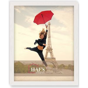 Haes Deco Houten fotolijst Paris wit voor 1 foto formaat 40x50 - SP001403