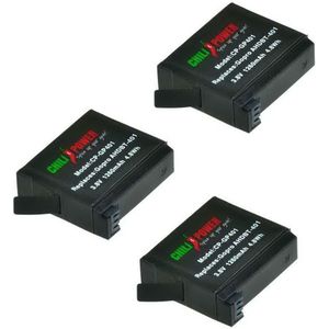 ChiliPower AHDBT-401 accu voor GoPro Hero4 - 3-Pack