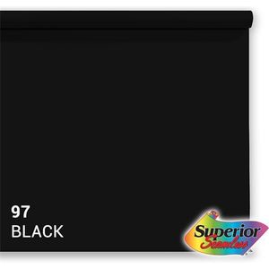 Superior Achtergrondpapier 97 Black 3,56 x 15m