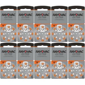 Rayovac gehoorapparaat batterijen Type 13 (oranje) - 10 x 8 stuks