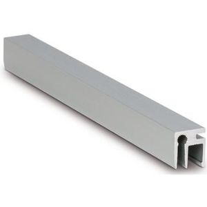 Glazen balustrade vloermontage 1.0kN Top Cover profielen-Aluminium-3 mm-5000 mm