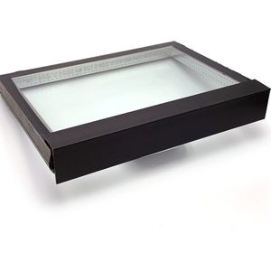 Kunststof hoeklijn 20 x 60 x 2 voor afdichting kopse kant van Triple glas-3500mm-Kunststof 20 x 60 mm zwart