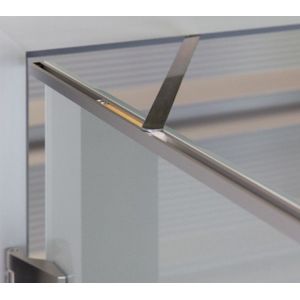 Deurbegrenzer voor glazen deuren-voor glazen deuren met metalen kozijn