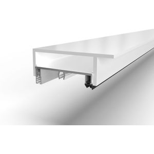 Complete profielset bovenzijde-3000 mm-Wit gelijkend RAL 9010-Geen vullat