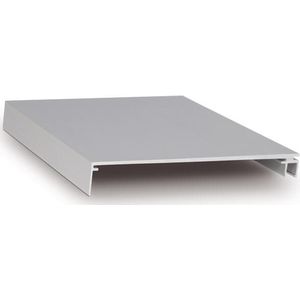 Glazen balustrade vloermontage 1.0kN Top Cover profielen-Aluminium-120 mm-5000 mm