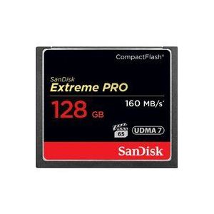 SanDisk Extreme PRO CompactFlash geheugenkaart, 160 MB/s, 128 GB