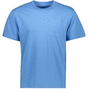Tom Tailor T-Shirt Kurzarmshirt gepunktet mit Brusttasche