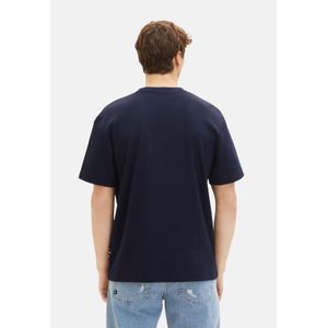 Tom Tailor T-Shirt Kurzarmshirt structured mit Brusttasche