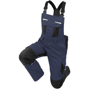 QUALITEX HIGH QUALITY WORKWEAR Latzhose IND navy blazer/black beauty Herren: 90