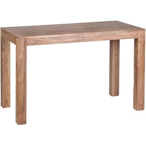 KADIMA DESIGN Esstisch NAKO Massiv: Quadratisch, 80x80 cm, Akazienholz, einfach zu pflegen, stabil.