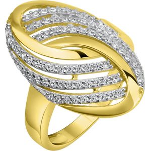 Fascination by Ellen K. Ring 585/- Gelbgold bicolor Zirkonia