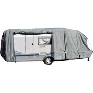 GreenYard® Wohnwagen Abdeckplane mit Reflektoren Größe M  550 x 250 x 220 cm