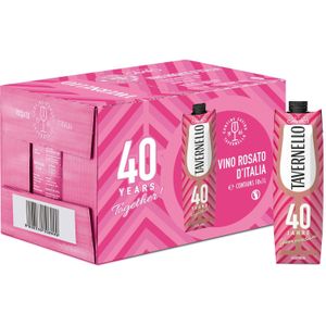 Tavernello Rosato Vino d'Italia 11,0 % vol 1 Liter, 10er Pack
