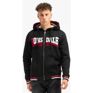 Lonsdale Herren Kapuzensweatjacke mit Reißverschluss normale Passform NATEBY