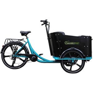 SachsenRAD E-Lastenrad T2 Neo Vintage Transport E-Bike mit Holzbox