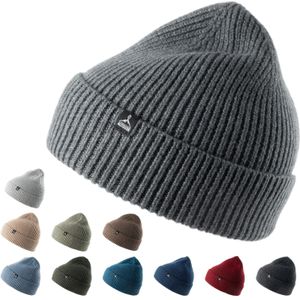 ALTIDUDE Winter Mütze Solid Ripp Strickmütze Unisex Beanie 100% Merino Wolle Farbe: Sky Blue