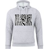 Cotton Prime® Kapuzensweatshirt Black & White Zebra Eye