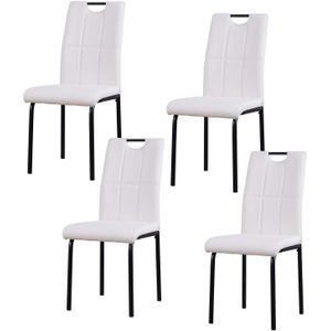 HTI-Living Stuhl Denton PU Weiß