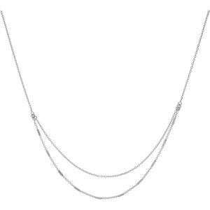Zeeme Silber Collier 925/- Sterling Silber Stäbchen 2-reihig