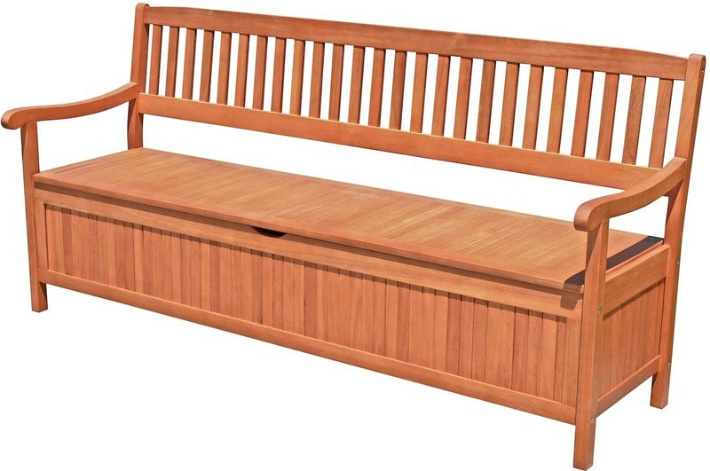 Garden Pleasure Gartenbank Houston 4-Sitzer mit Staufach