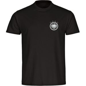 multifanshop Kinder T-Shirt - Deutschland - Adler Retro - Druck weiß - Kind
