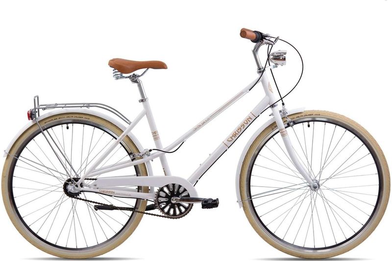 KCP Old City Damen Fahrrad 28 Zoll Citybike Urban Bike mit 3 Gängen Cityrad Stadtrad 155 - 170 cm weiß 48 cm
