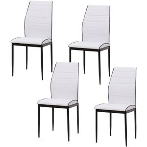 HTI-Living Stuhl Madison PU Weiß
