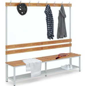 CEHA CEHA Garderoben- und Umkleidebank 150 cm Breite mit Schuhrost und einseitiger Kleiderleiste