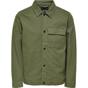 Only & Sons Jacke Leichte Übergangsjacke HYDRA mit Fly-Away Kragen und seitlichen Eingrifftaschen