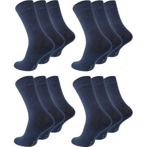 Paolo Renzo® Business Socken 18 Paar - Größe 43/46 - Marineblau