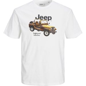 Jack & Jones Shirt Einfarbiges Kurzarmshirt JORJEEP GRAPHIC TEE SS CREW NECK mit Print-Motiv in Regular Fit