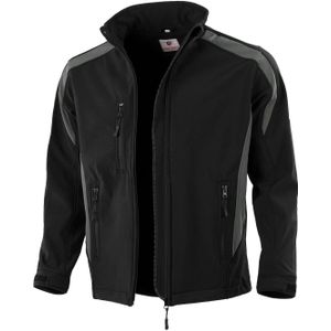 QUALITEX HIGH QUALITY WORKWEAR Softshelljacke softshell schwarz/grau Damen: 36 Herren: S