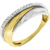 Celesta Gold Ring 375/- Gelbgold/Weißgold Zirkonia