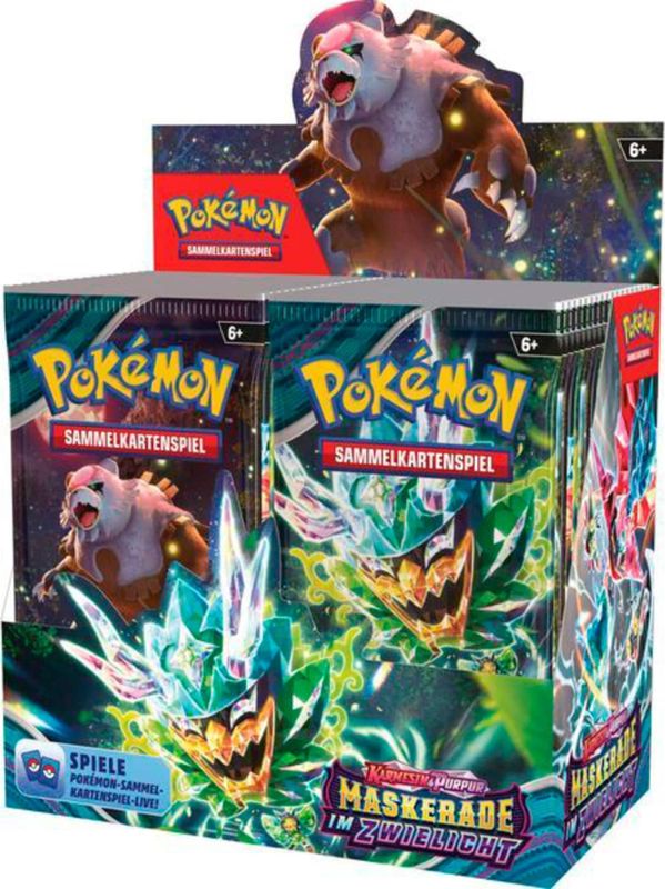 Pokemon Sammelkarten Pokémon-TCG: Karmesin & Purpur - Maskerade im Zwielicht Booster Display
