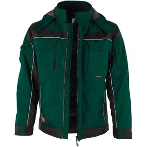 QUALITEX HIGH QUALITY WORKWEAR Winterjacke PRO Winter grün/schwarz Damen: 52 Herren: XXL