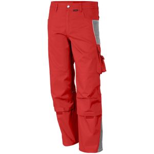 QUALITEX HIGH QUALITY WORKWEAR Bundhose PRO rot/grau Damen: 58 Herren: 64