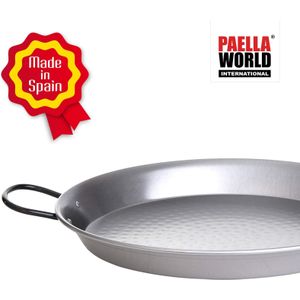 Original spanische Paelle Pfanne Typ 'Valencia' - leicht, Ø 60 cm, polierter Stahl, robust und preiswert: Ideal für Paella, Pfannen-/Reisgerichte