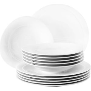 Seltmann Weiden Tafelservice Trio Weiß 12er Set