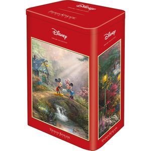 Schmidt Spiele Puzzle Thomas Kinkade Studios: Mickey & Minnie in der Nostalgie Metalldose