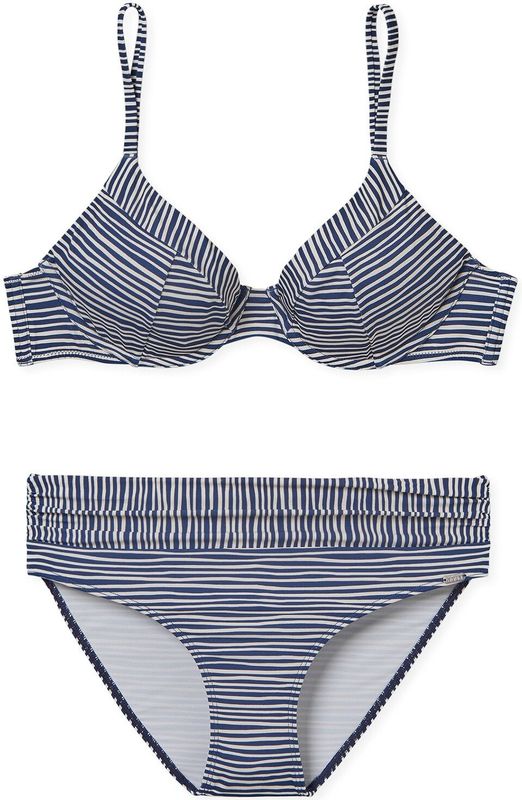 Schiesser Damen Bügel-Bikini Aqua Sea Blossom
