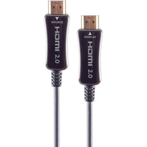 sky vision Aktives optisches HDMI 2.0 Hybridkabel 4mm Ø, 18Gbit/s, 15m