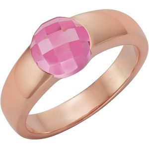 Jamelli Ring 925 Silber rosé vergoldet Quarz (beh.)