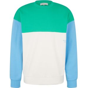 Tom Tailor Sweatshirt Pullover ohne Kapuze mit Color-Block
