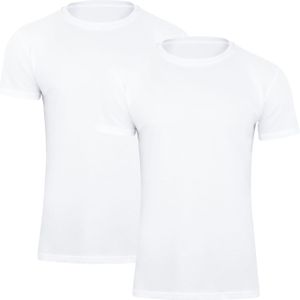 Paolo Renzo® Rundhals T-Shirt 8 Stück - Größe XXL - Weiß