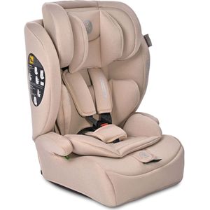 Lorelli Kindersitz i-Size Adventure (76-150 cm) Kopfstütze verstellbar bis 36 kg beige