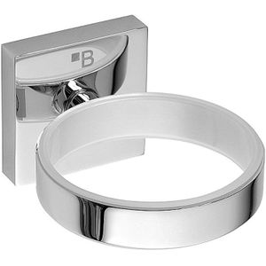 Brillantbad META Fönhalter Messing Chrom poliert für Bad & WC >> zum Bohren oder Kleben*