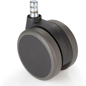 hjh OFFICE Stuhlrollen 5x ROLO No-Noise 11mm/75mm Metall, Kunststoff